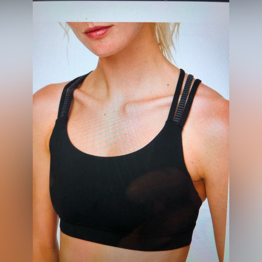 Lululemon Energy Bra Strappy SPECIAL EDITION size 6 Black-LIKE NEW!